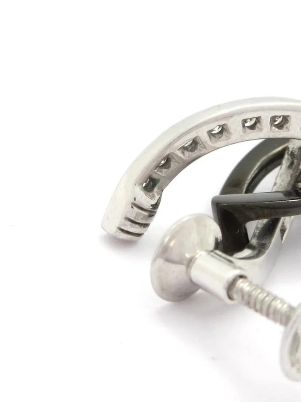 mikimoto 18K White Gold 18K (Black Coating) Diamond Black Pearl